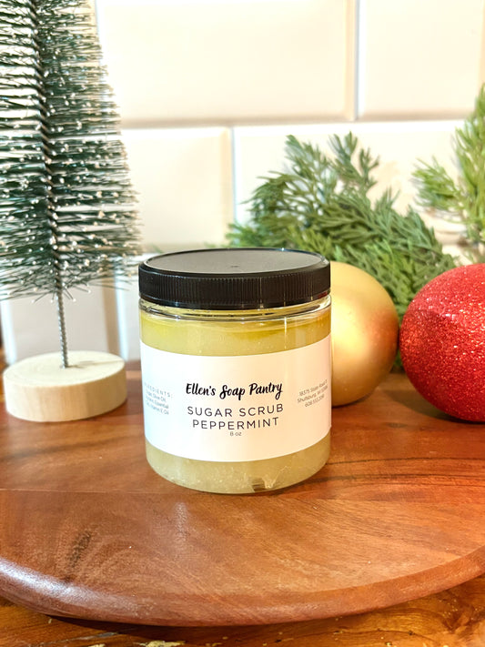 Peppermint Sugar Scrub 8oz
